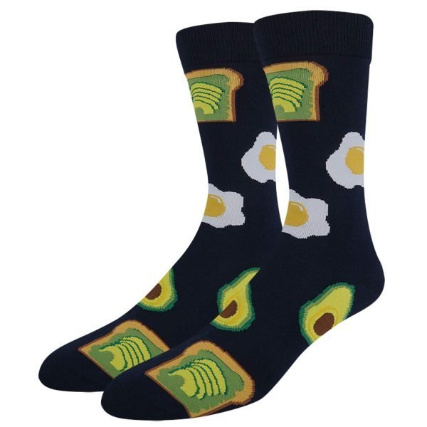 Avocado Novelty Socks Toast